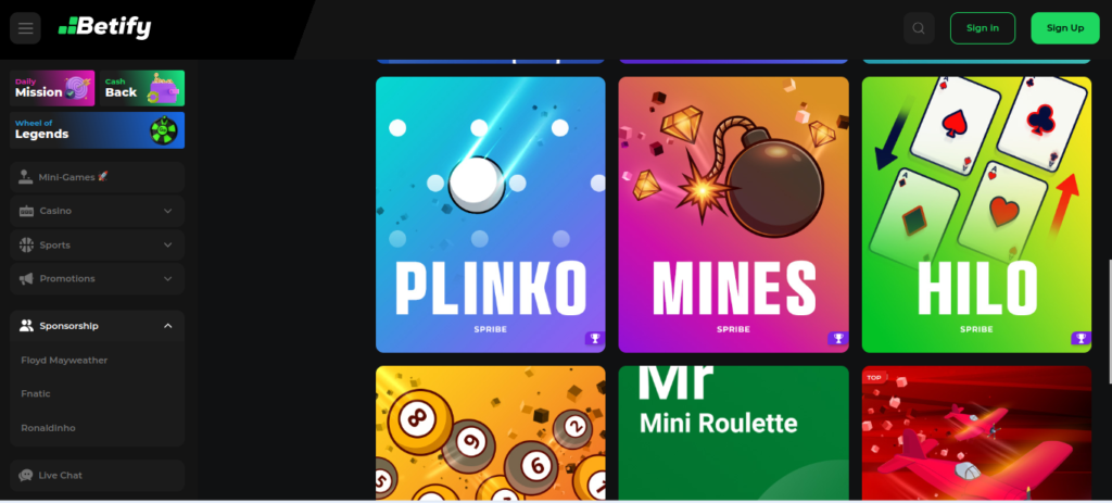 Betify
kasinová hra