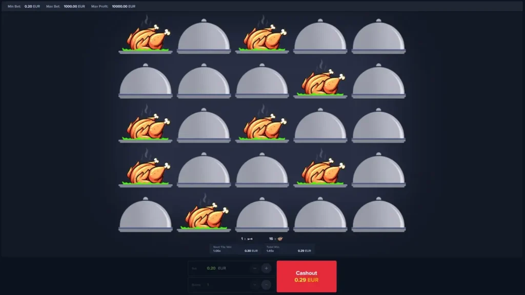 Chicken MyStake - 
kasinová hra