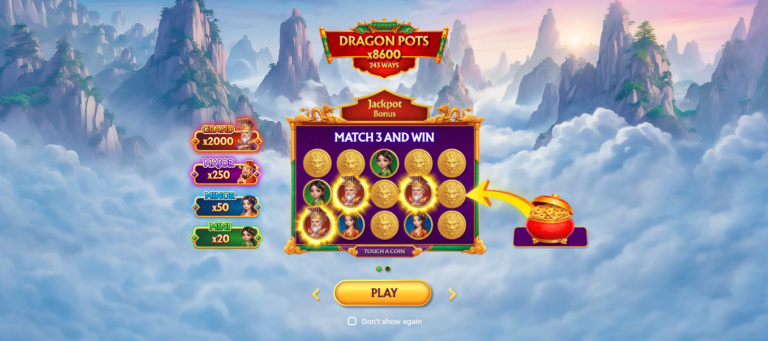 Dragon Pots - registrace do hry v kasinu